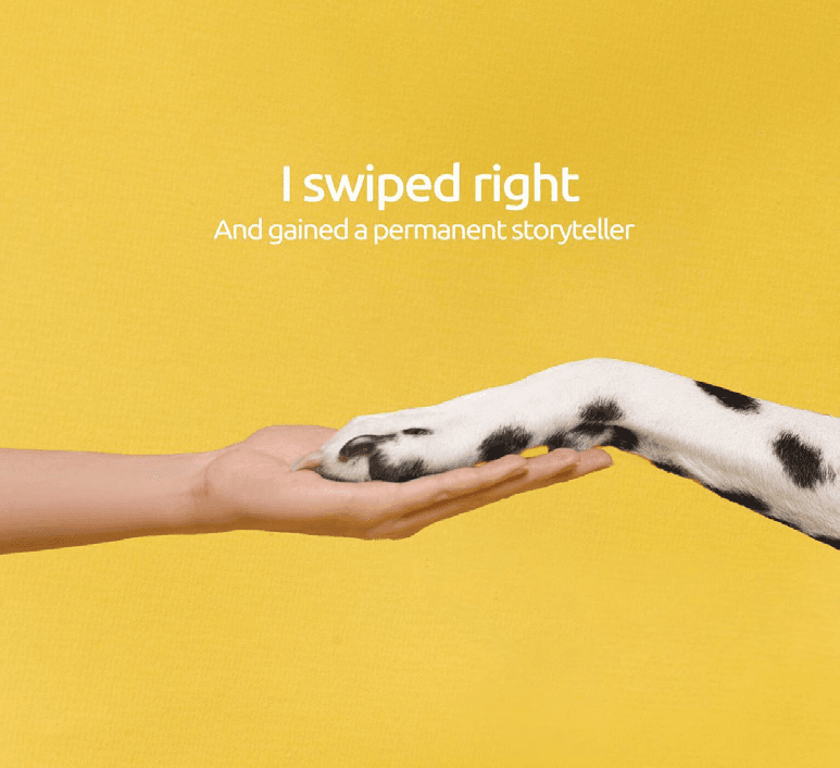 I swiped right, and gained a permanent storyteller